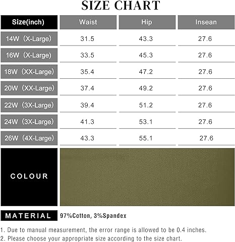 Womens Plus Size Skinny Tapered Pants Comfy Stretch High Waist Ankle Jean