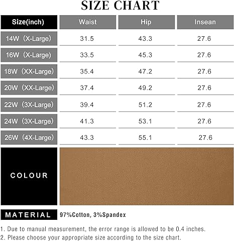 Womens Plus Size Skinny Tapered Pants Comfy Stretch High Waist Ankle Jean
