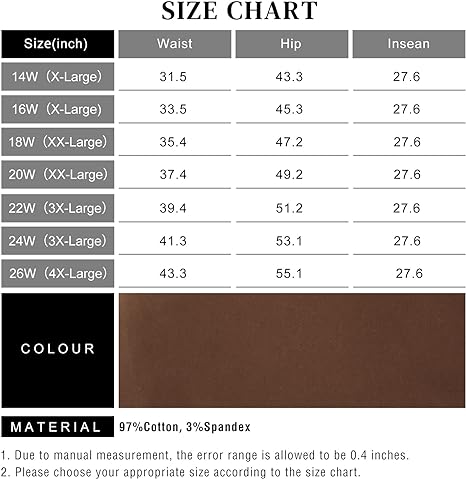 Womens Plus Size Skinny Tapered Pants Comfy Stretch High Waist Ankle Jean