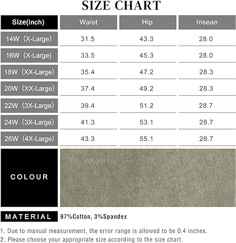Womens Plus Size Skinny Tapered Pants Comfy Stretch High Waist Ankle Jean