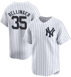 New York Yankees #35 Cody Bellinger White Puhics 2024 Home Limited With Name Stitched Jersey