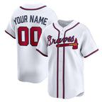 Custom Atlanta Braves White Puhics Home Limited Jersey