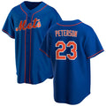 New York Mets #23 David Peterson Royal Puhics Cool Base Stitched Jersey