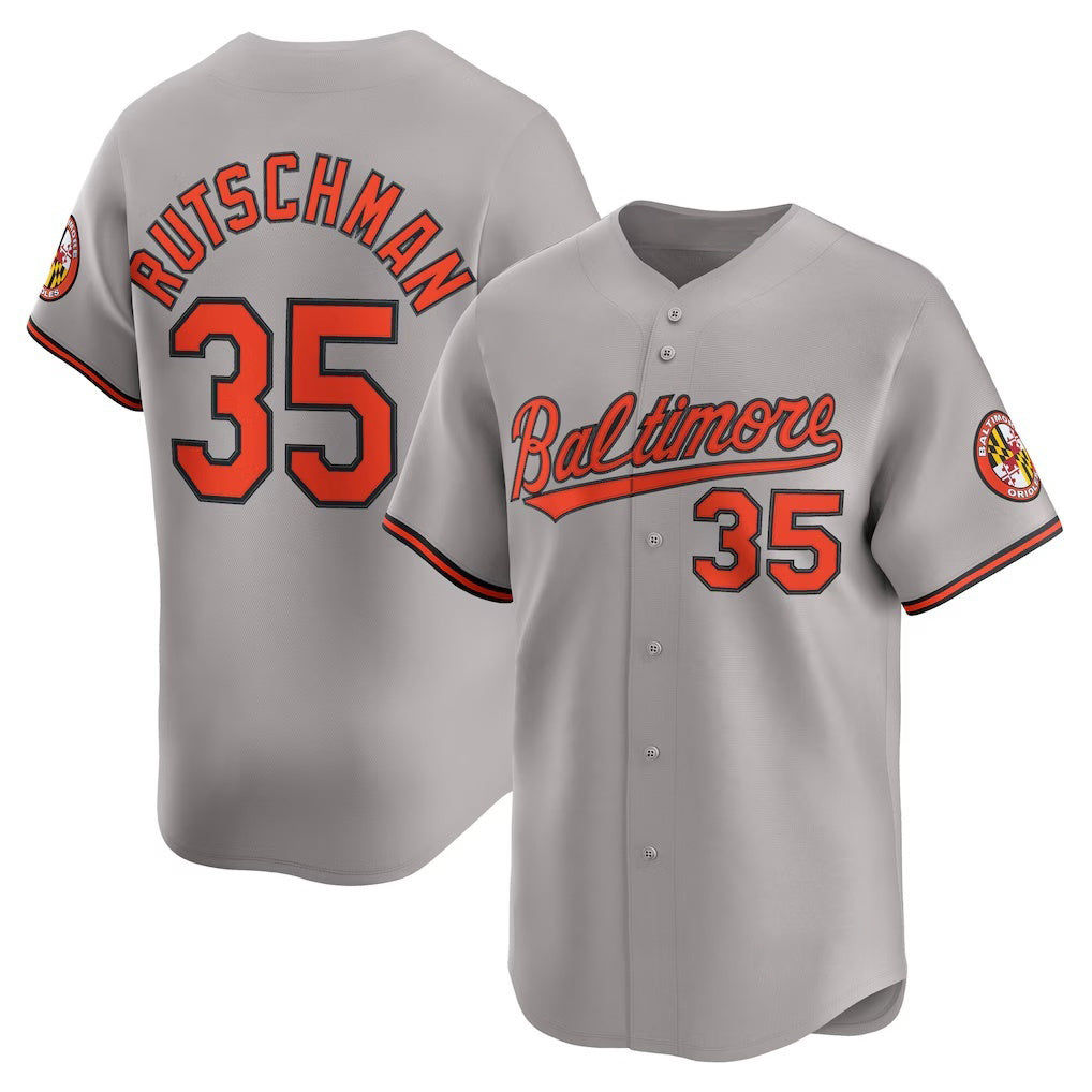 Baltimore Orioles #35 Adley Rutschman Gray Puhics Road Limited Player Jersey