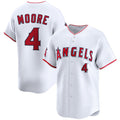 Los Angeles Angels #4 Christian Moore White Puhics Home Limited Stitched Jersey