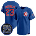 Chicago Cubs #23 Ryne Sandberg Royal Puhics 'Ryne Sandberg Tribute' Vapor Limited V2 Stitched Jersey