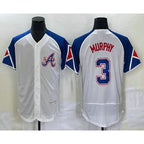 Atlanta Braves #3 Dale Murphy White Puhics 2023 City Connect Flex Base Stitched Jersey