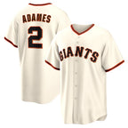 San Francisco Giants #2 Willy Adames Puhics Cream Home Replica Jersey