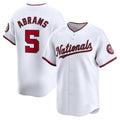 Washington Nationals #5 CJ Abrams White Puhics Home Limited Player Jersey