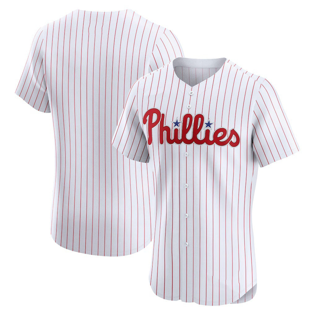Philadelphia Phillies White Puhics Home Elite Jersey