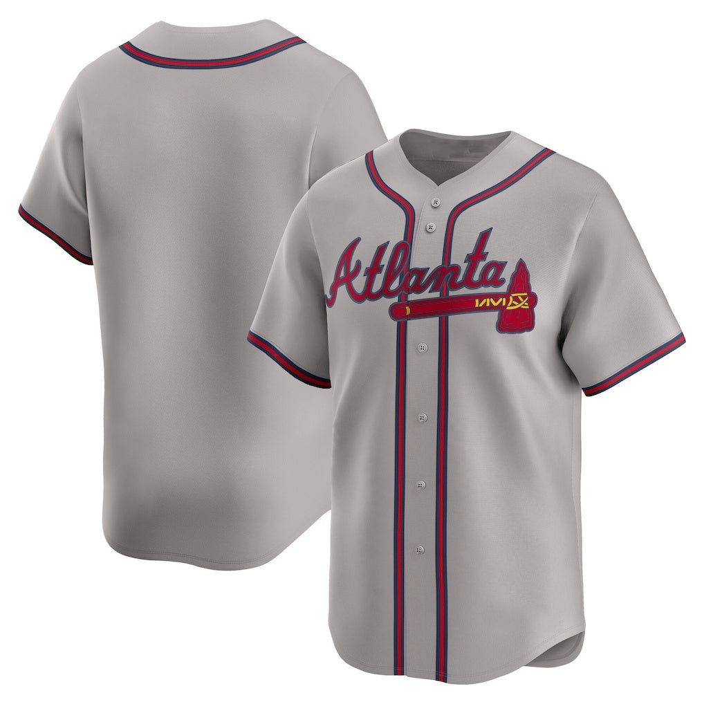 Atlanta Braves Gray Puhics Road Limited Jersey