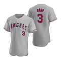 Los Angeles Angels #3 Waylor Ward Grey Puhics Flex Base Stitched Jersey