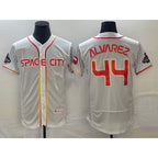 Houston Astros #44 Yordan Alvarez Number White Puhics 2023 City Connect Flex Base Stitched Jersey