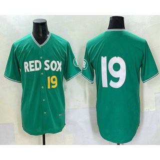 Boston Red Sox #19 Roman Anthony Green Puhics 2025 City Connect Limited Jersey