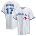 Toronto Blue Jays #17 Jose Berrios White Puhics Home Replica Jersey