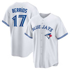 Toronto Blue Jays #17 Jose Berrios White Puhics Home Replica Jersey
