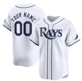 Custom Tampa Bay Rays Active Player White Puhics Home Limited Stitched Jersey