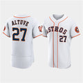 Houston Astros #27 Jose Altuve White Puhics 60th Anniversary Flex Base Stitched Jersey