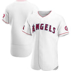 Los Angeles Angels White Puhics Home Authentic Team Jersey