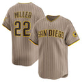 San Diego Padres #22 Mason Miller Khaki Puhics Alternate Limited Player Jersey