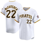 Pittsburgh Pirates #22 Andrew McCutchen White Puhics Home Limited Stitched Jersey