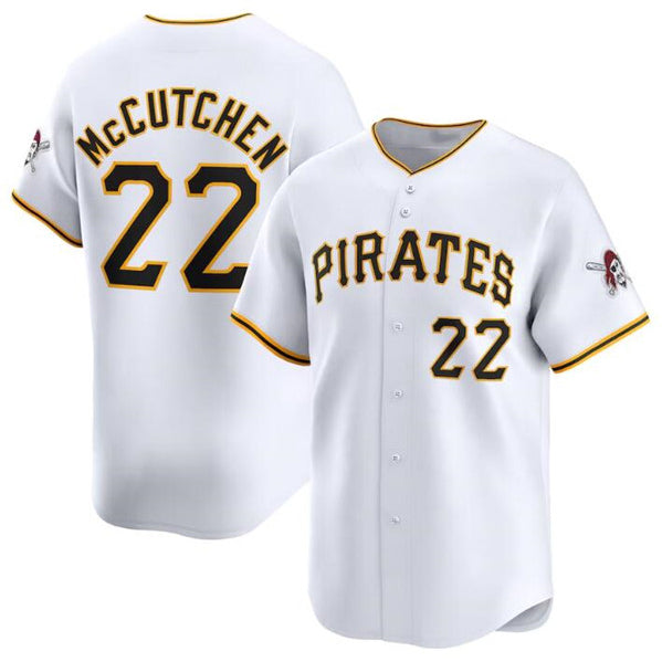 Pittsburgh Pirates #22 Andrew McCutchen White Puhics Home Limited Stitched Jersey