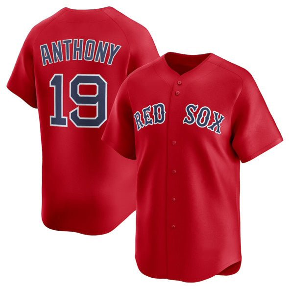 Boston Red Sox #19 Roman Anthony Red Puhics 2024 Alternate Limited Stitched Jersey
