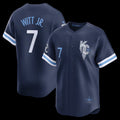 Kansas City Royals #7 Bobby Witt Jr.Navy Puhics City Connect Limited Player Jersey