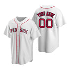Custom Boston Red Sox White Puhics Stitched Cool Base Home Jersey