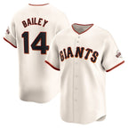 San Francisco Giants #14 Patrick Bailey Cream Puhics 2024 Home Limited Stitched Jersey