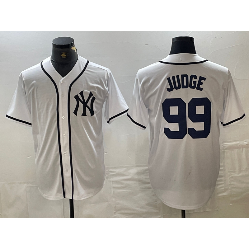 New York Yankees #99 Aaron Judge White Puhics Fashion Cool Base Jersey