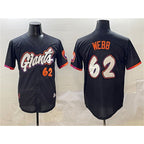 San Francisco Giants #62 Logan Webb Black Puhics Anthracite 2025 City Connect Limited Stitched Jersey