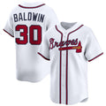 Atlanta Braves #30 Drake Baldwin White Puhics 2025 Home Limited Stitched Jersey