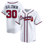 Atlanta Braves #30 Drake Baldwin White Puhics 2025 Home Limited Stitched Jersey