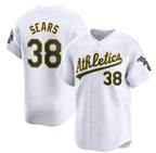 Oakland Athletics #38 JP Sears White Puhics Home Limited Stitched Jersey