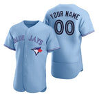 Custom Toronto Blue Jays Light Blue Puhics Stitched Flex Base Jersey