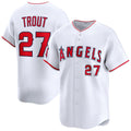 Los Angeles Angels #27 Mike Trout White Puhics Home Limited Player Jersey
