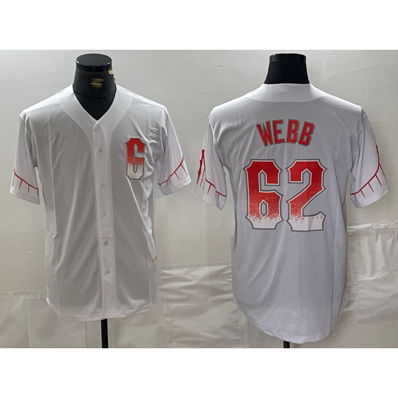 San Francisco Giants #62 Logan Webb White Puhics City Connect Stitched Cool Base Jersey