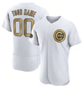 Custom Chicago Cubs Active Player White Puhics 2022 All-Star Flex Base Stitched Jersey