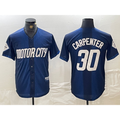 Detroit Tigers #30 Kerry Carpenter 2024 Navy Puhics City Connect Cool Base Limited Stitched Jersey