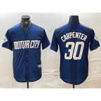 Detroit Tigers #30 Kerry Carpenter 2024 Navy Puhics City Connect Cool Base Limited Stitched Jersey