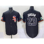 Chicago White Sox #23 Michael Jordan Black Puhics Mexico Limited Stitched Jersey