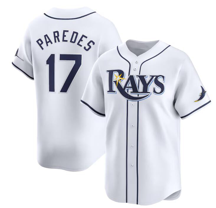 Tampa Bay Rays #17 Isaac Paredes White Puhics Home Limited Stitched Jersey