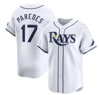 Tampa Bay Rays #17 Isaac Paredes White Puhics Home Limited Stitched Jersey