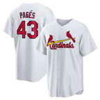 St. Louis Cardinals #43 Pedro Pag¨¦s White Puhics Home Replica Jersey