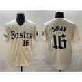 Boston Red Sox #16 Jarren Duran Cream Puhics Gothic Vapor Limited Stitched Jersey