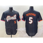 San Francisco Giants #5 Mike Yastrzemski Anthracite Puhics 2025 City Connect Limited Stitched Jersey