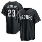 San Diego Padres #23 Fernando Tatis Jr. Black Puhics Limited Stitched Jersey