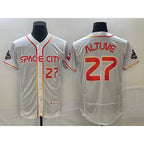 Houston Astros #27 Jose Altuve Number White Puhics 2023 City Connect Flex Base Stitched Jersey 2