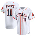 Houston Astros #11 Cam Smith White Puhics Home Limited Player Jersey